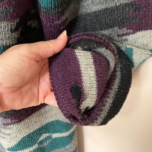 Vintage Alps Fine Womens Apparel Knit Cardigan Sweater southwest Pure Wool S - Picture 14 of 14